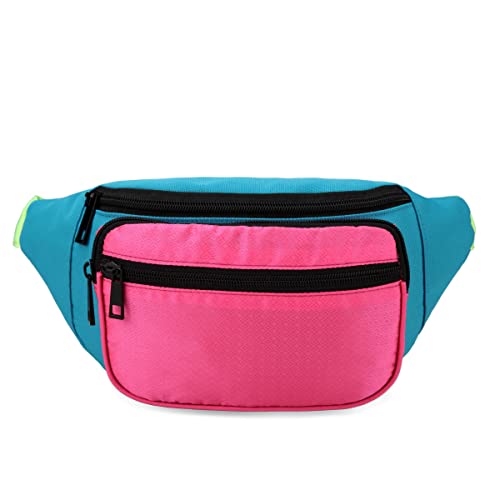 80s Style Neon Fanny Pack - Candy Apple Costumes